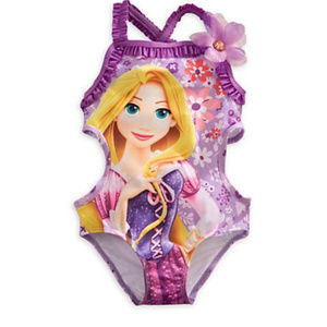 Disney Store Rapunzel Swimsuit Girl Size 2